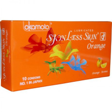 Guponjinish Skinless Skin Orange Condom