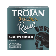 Guponjinish Trojan Bareskin Raw Latex Lubricated Thin Condoms