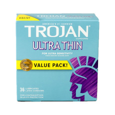 Guponjinish TROJAN Ultra Thin For Ultra Sensitivity Value Pack 36 Pcs