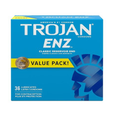 Guponjinish TROJAN ENZ Lubricated Condoms Value Pack 36 Pcs