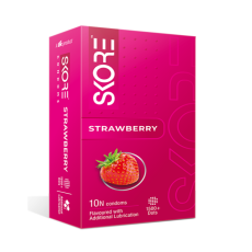 Guponjinish Skore Strawberry Flavored Condom  (10pcs)