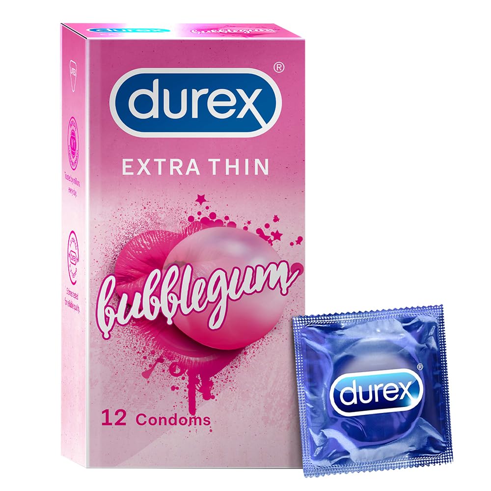 Durex Bubblegum Flavoured Condom 12 Pcs
