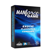 Manforce Game Exotic Flavoured 3-in-1 Condom – Ribbed, Dotted & Contoured Latex