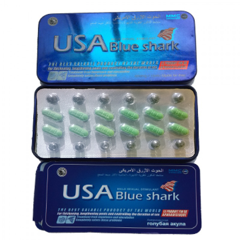 USA Blue Shark Herbal Dietary Tablets – 12 Tablets