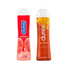 Durex Strawberry & Warming Lubricant Gel Combo